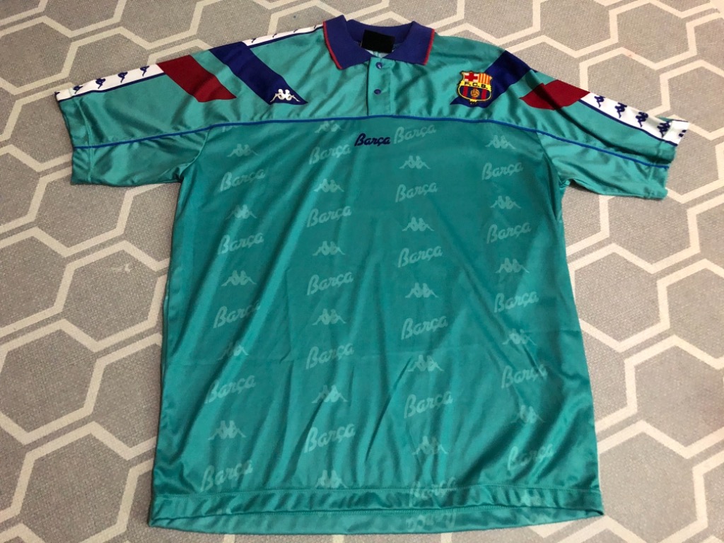 Rare 1992/95 Kappa Barcelona away shirt, Men's Fashion, Activewear on ...
