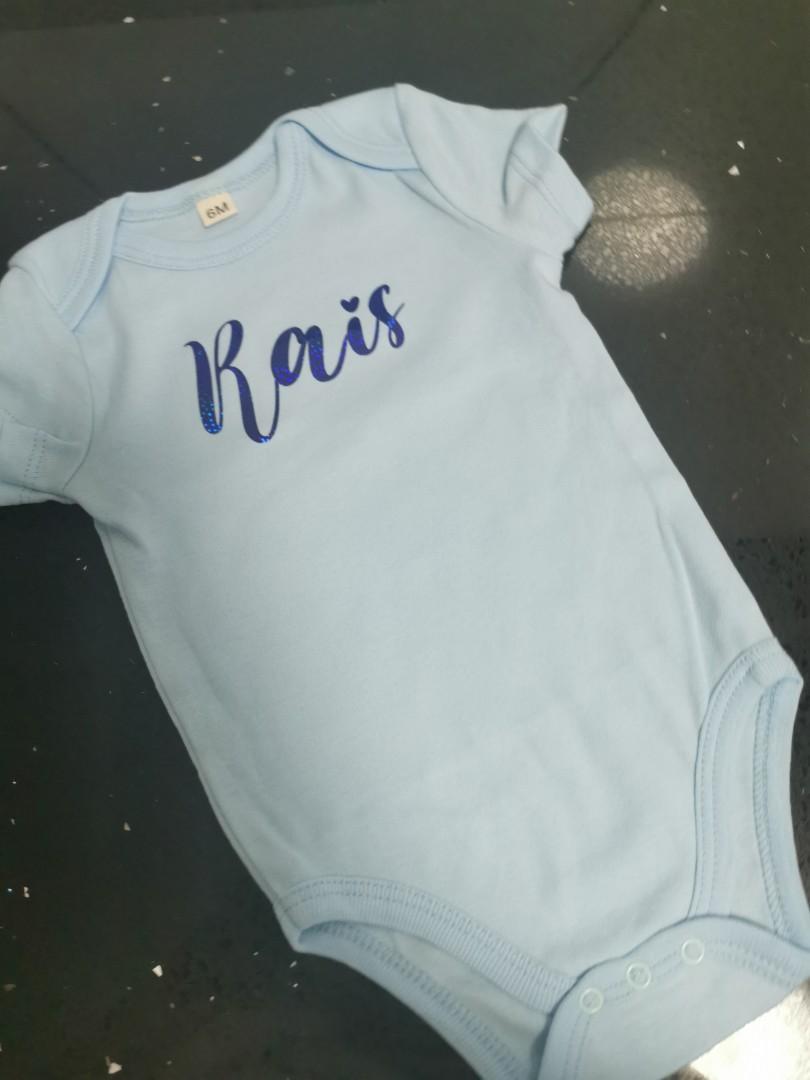 Personalised baby clothes next day delivery clearance