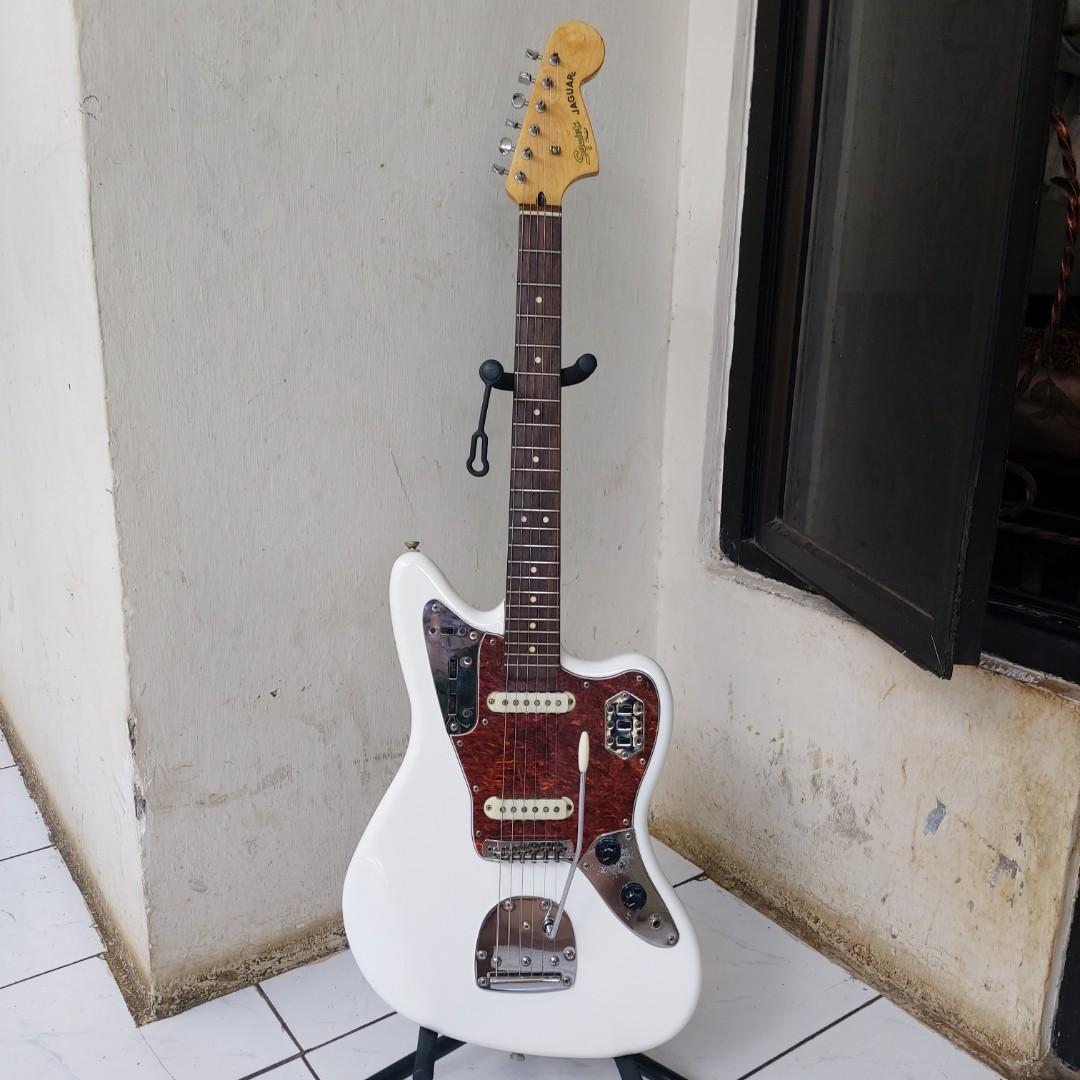 Squier Jaguar Vintage Modified Olympic White 2016 n fender cort ibanez