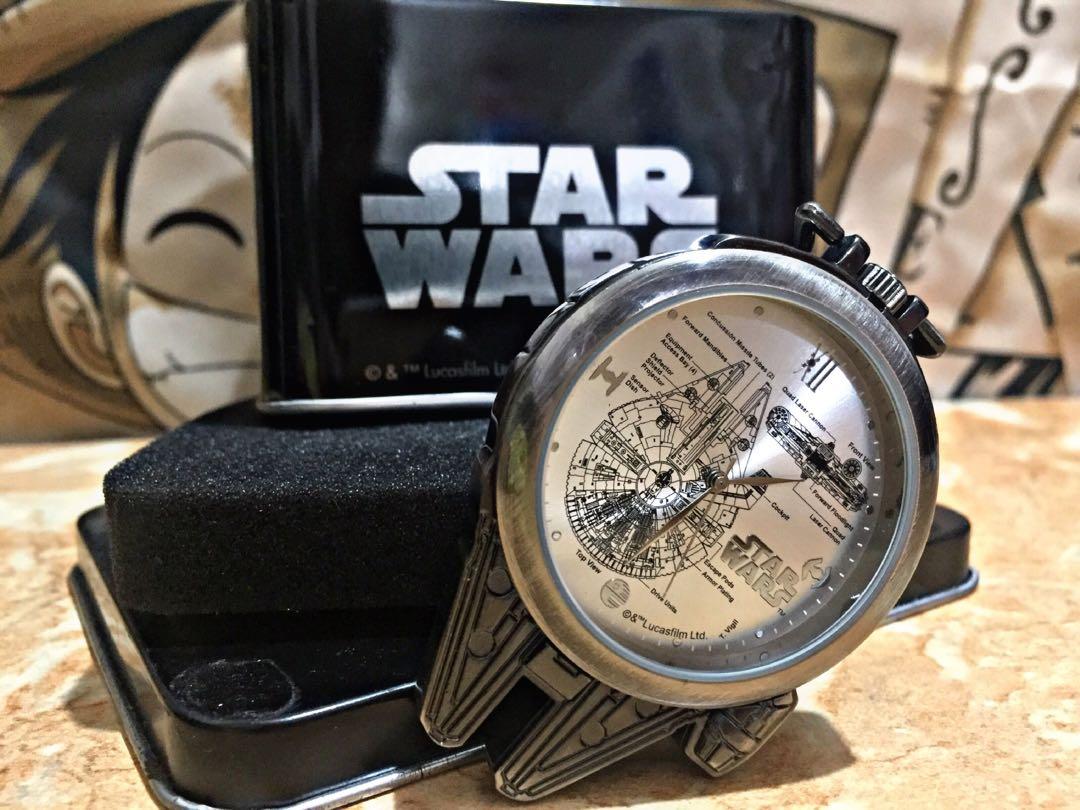 Star Wars Pocket Watch Clock Millennium Falcon Collection