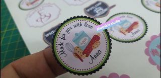 Sticker Label Print / Personalized Stickers / Logo Sticker(PreCut/Lasercut) Round/Square/Customized