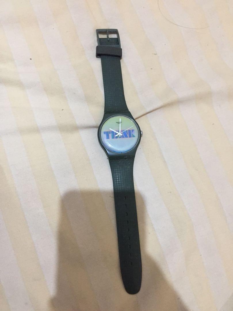 Jam tangan Swatch hologram army original store