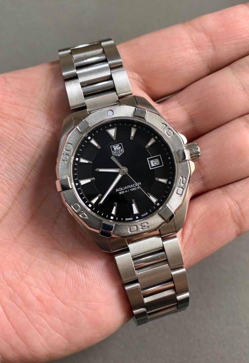 Tag Heuer Aquaracer (Category: Luxury Watches) located in Quezon City. Submitted by thegood.goodsph (Listing ID 1075281310, Image 1). Description: Tag Heuer Aquaracer 300m Steel Quartz WAY1110 No box. Comes in pouch. .