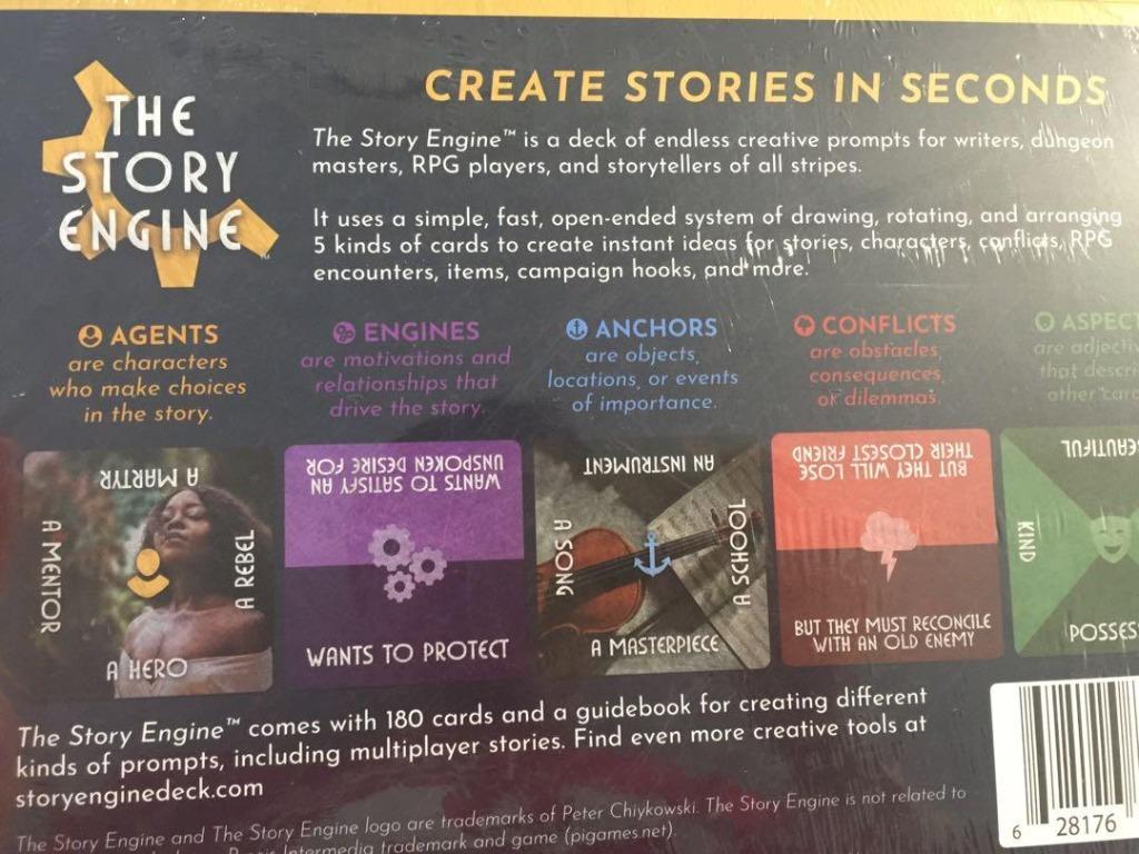 The Story Engine Deck (BRAND NEW) perfect for Story generation for