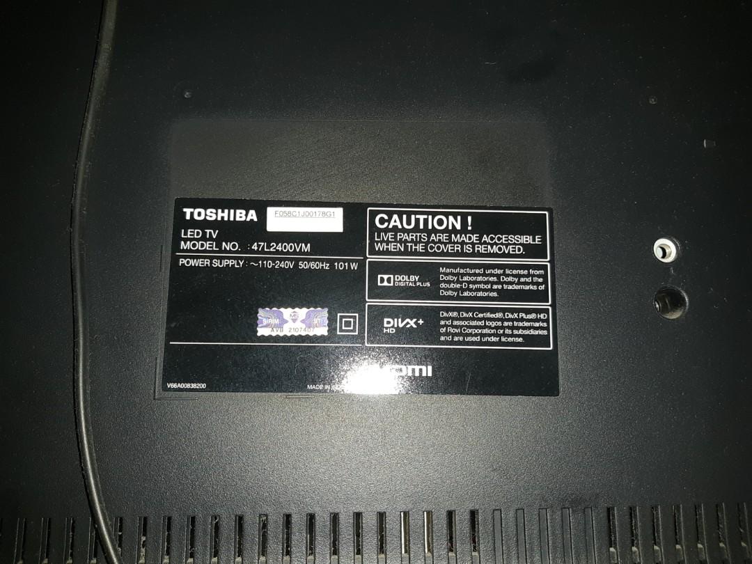 Toshiba full HD, TV & Home Appliances, TV & Entertainment, TV on Carousell