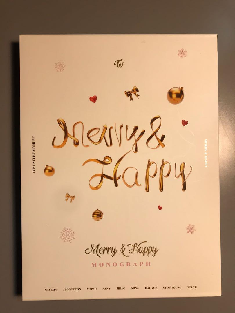 Twice Merry Happy Monograph Full Set Rare K Wave On Carousell