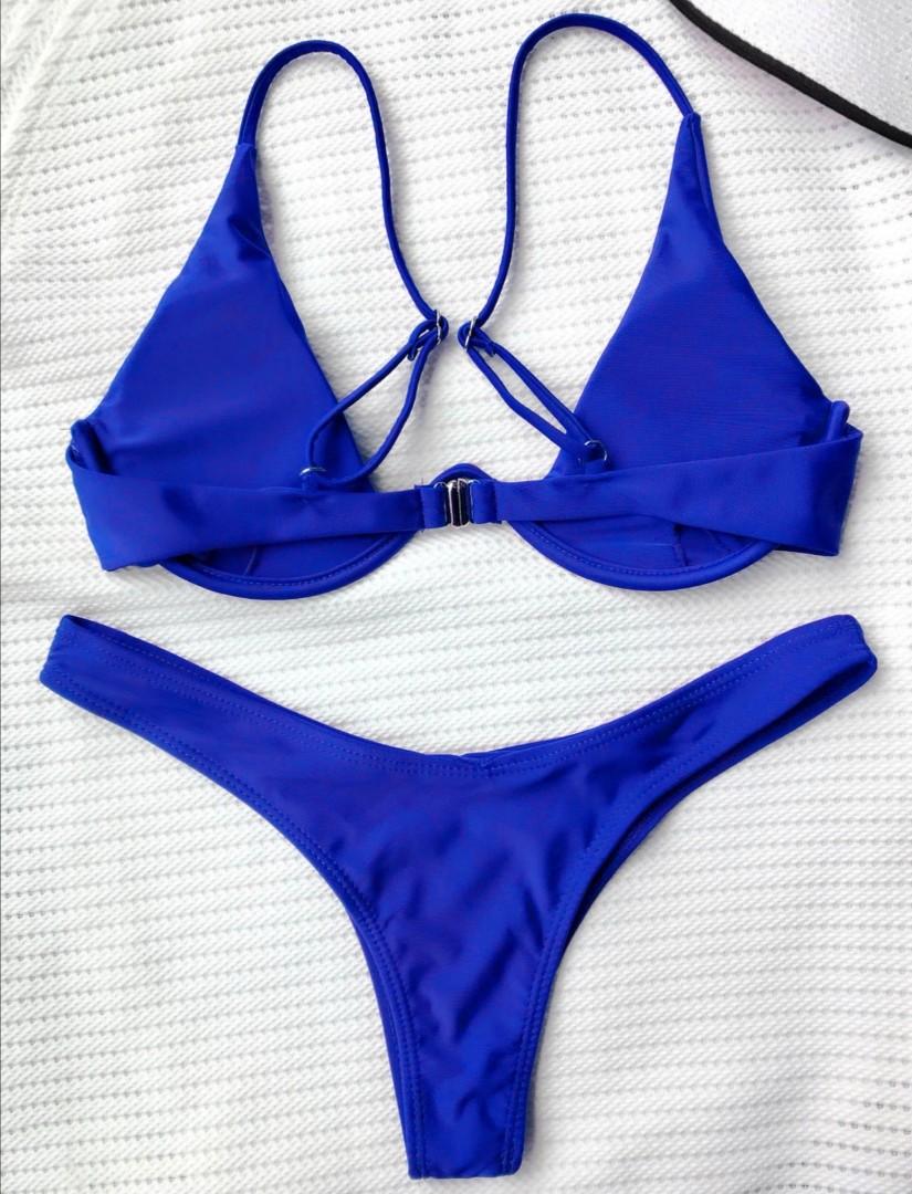 ZAFUL Underwire Plunge Bathing Suit Women s Fashion Swimwear