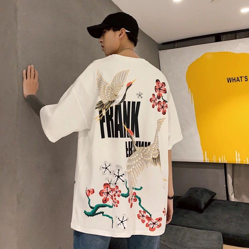 SIM Summer Hip Hop Fashion Baseball T Shirt Korean Style Loose