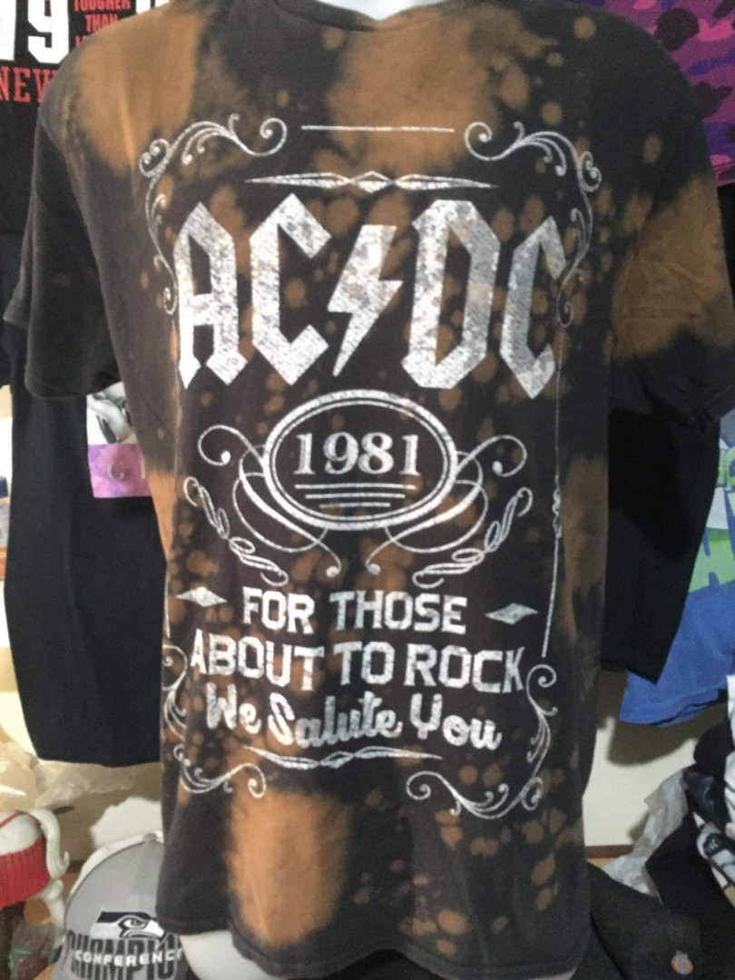 bleached ac dc shirt