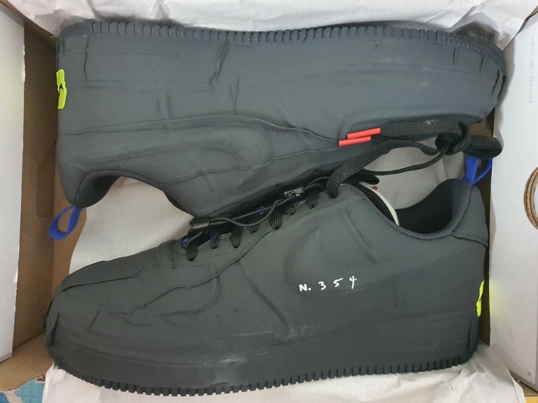 NIKE AIR FORCE 1 EXPERIMENTAL BLACK-ANTHRACITE-CHILE RED SZ 12