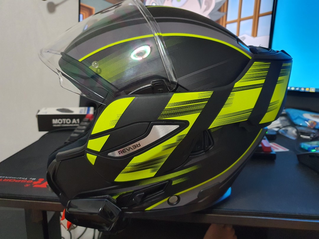 Airoh Rev19 Ikon Yellow Matt Helmet Motorcycles Motorcycle