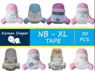 ALLOVES Korean Tape Diaper All Sizes