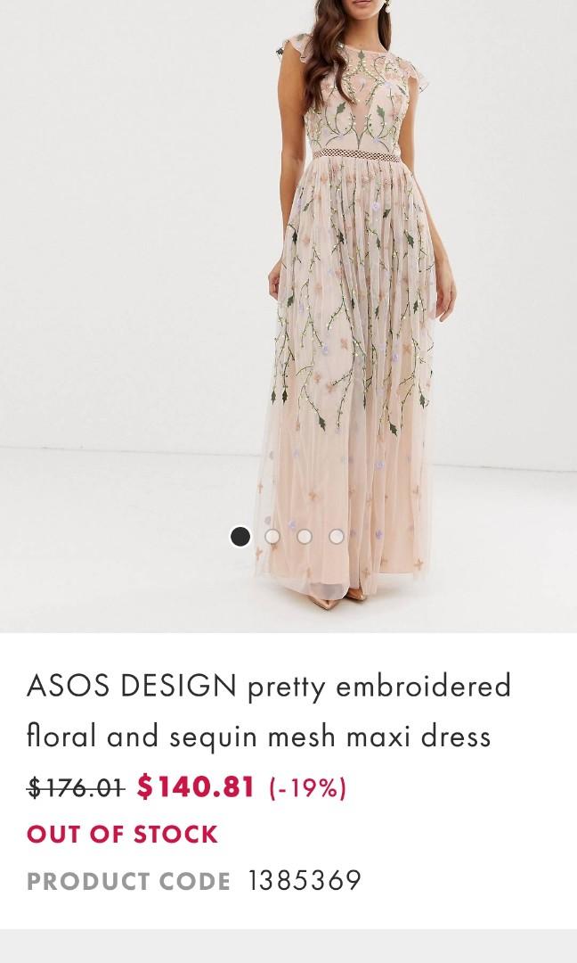 Asos Design Evening Dress Women s Fashion Dresses Sets Evening dresses gowns on Carousell