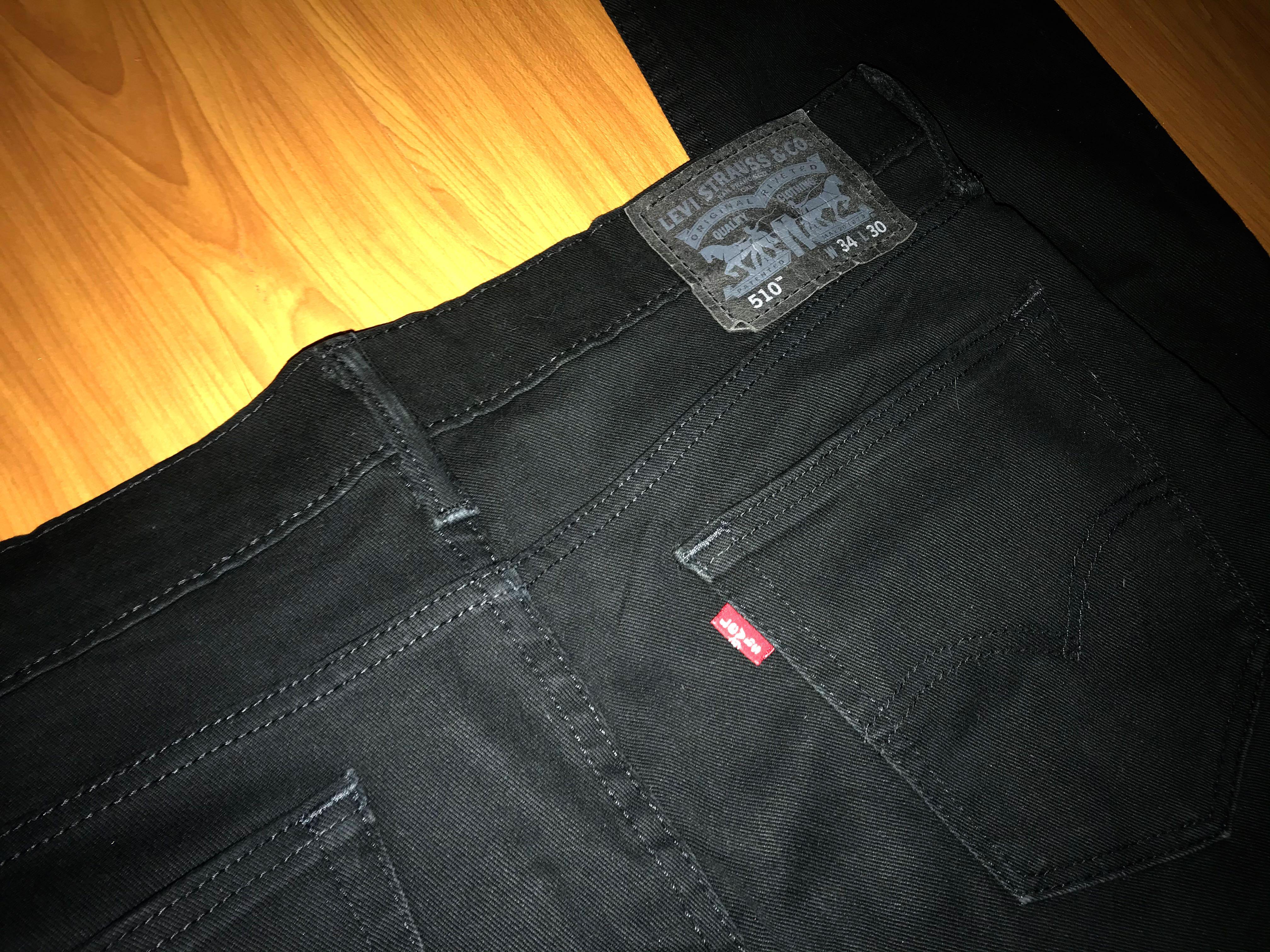 Authentic LEVIS 510 black denim pants, Men's Fashion, Bottoms, Jeans on  Carousell