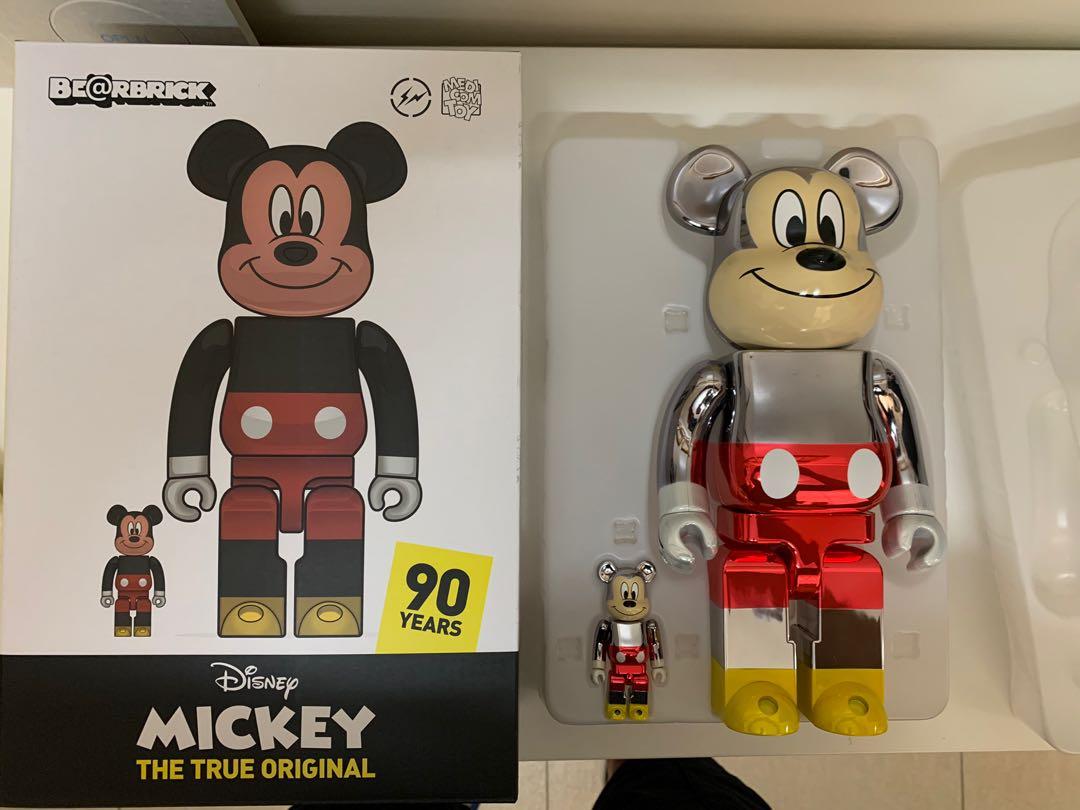 Be@rbrick fragment Mickey 90years 100%+400% Disney bearbrick 100 ...