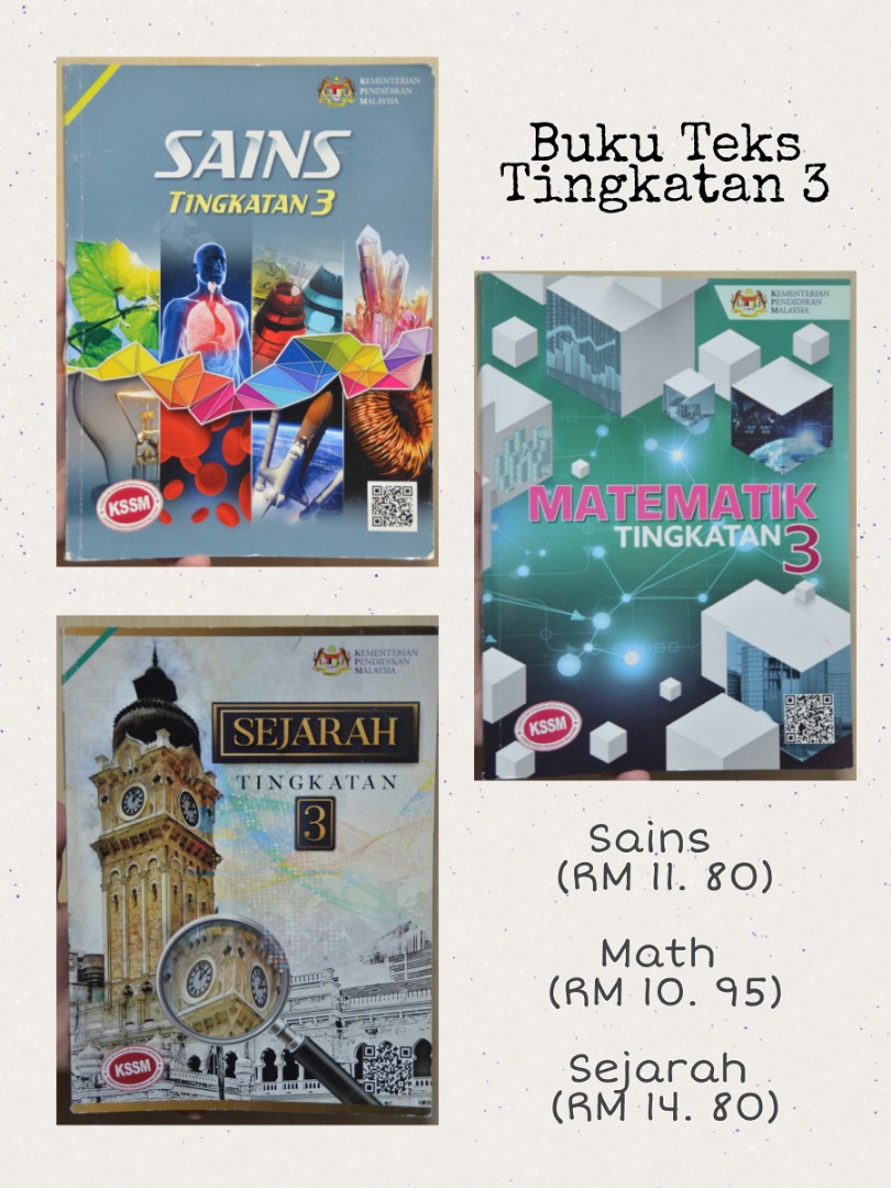 Buku Teks Sains Sejarah Mathematics Tingkatan 3 Textbooks On Carousell