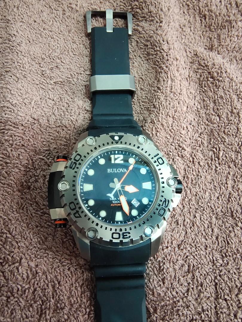 Bulova Sea King 96B226(1000M), 名牌, 手錶- Carousell