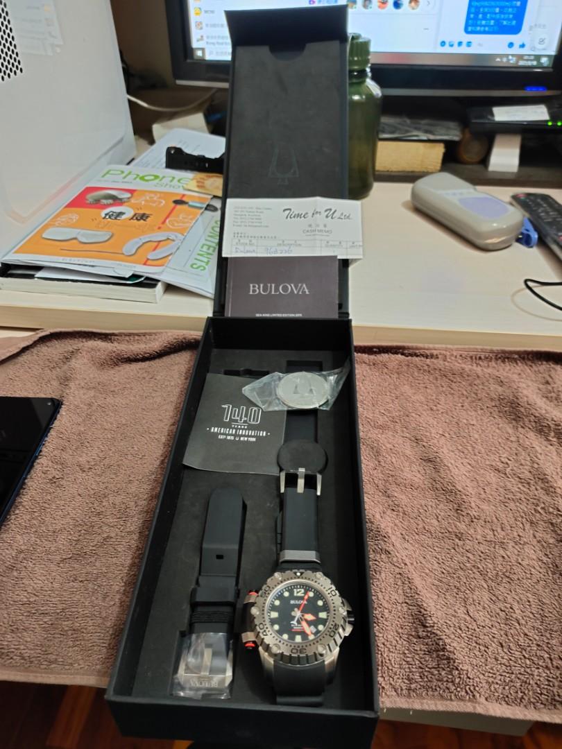 Bulova Sea King 96B226(1000M), 名牌, 手錶- Carousell
