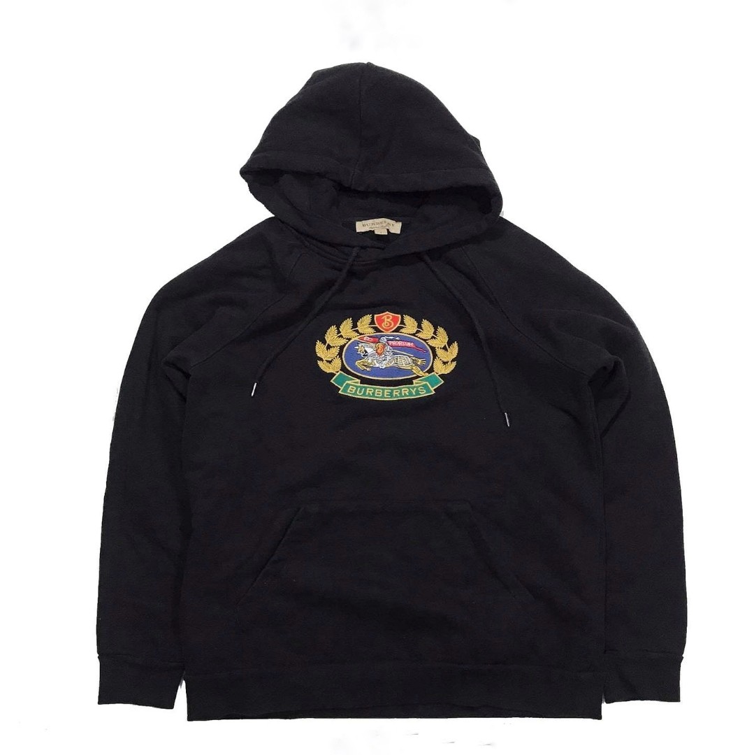 Burberry crest deals hoodie