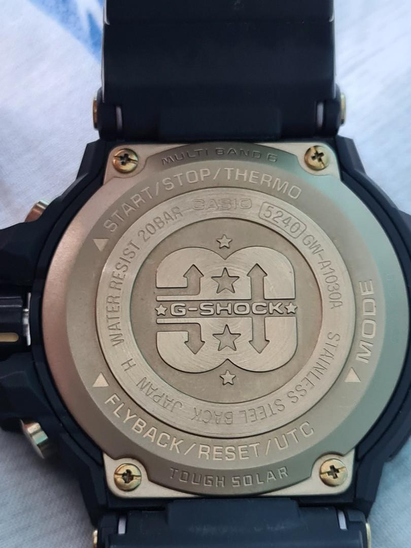 Gw A1030a G Shock 30th Anniversary Black Gold Casio G-SHOCK THIRTY
