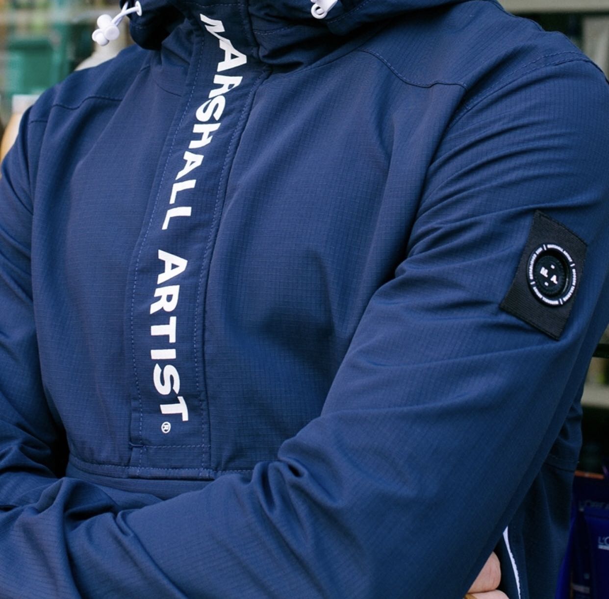 Marshall artist ripstop sales half zip jacket