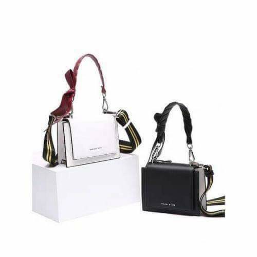 charles and keith nylon strap crossbody bag