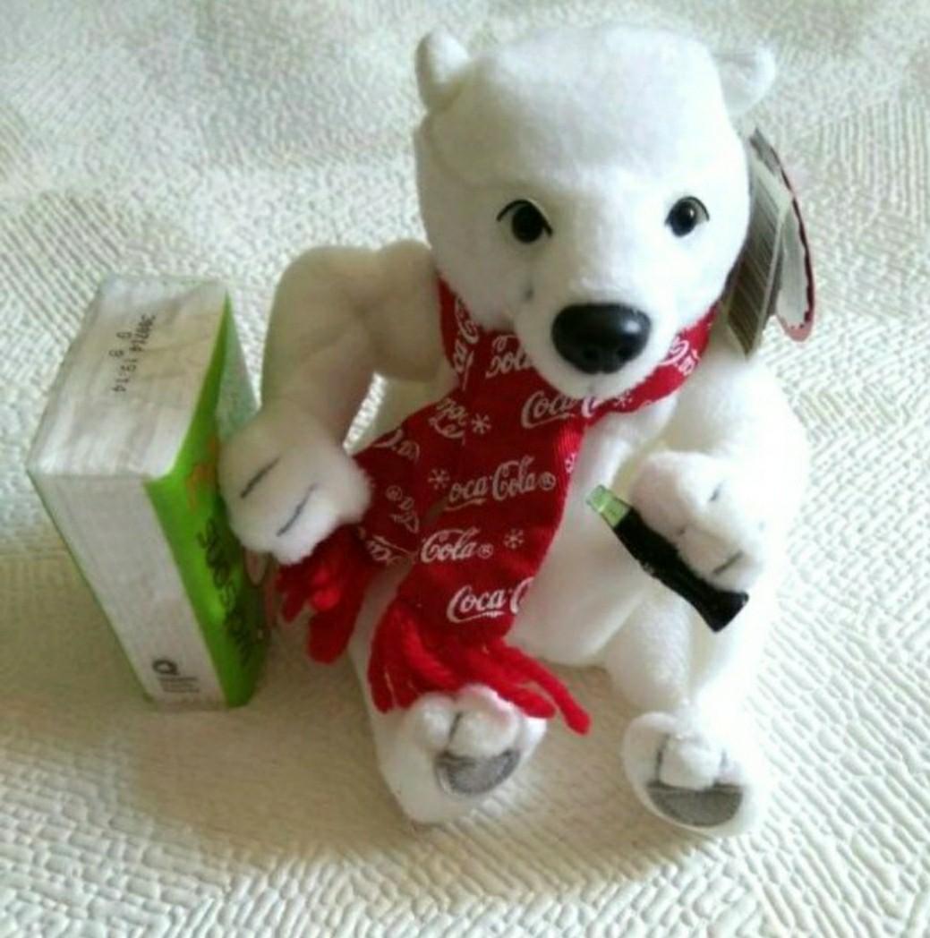 coca cola bean bag plush polar bear
