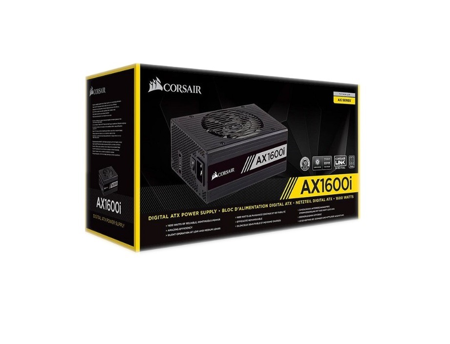 Alimentation numérique ATX Corsair AX1600i - Bloc d'alimentation