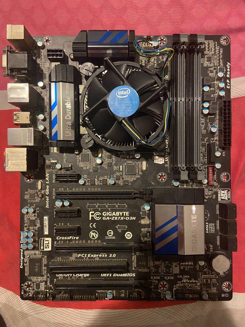 CPU and MOBO + Fan (Faulty), Computers & Tech, Parts & Accessories