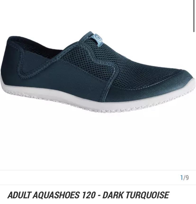 Adult Elasticated Water Shoes Aquashoes 120 - Black
