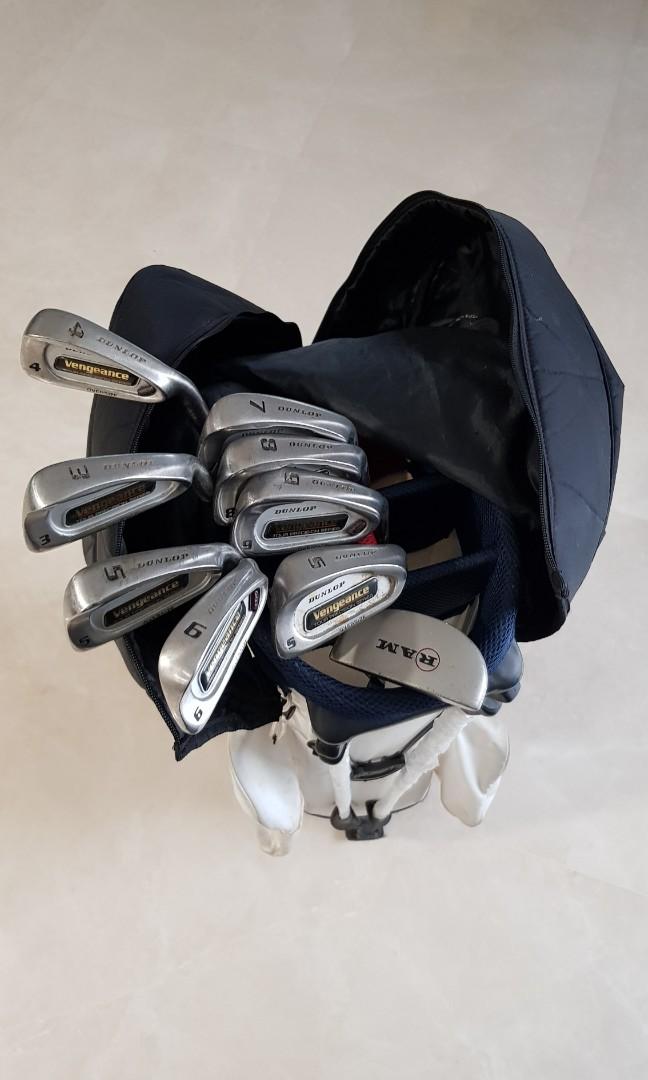 Dunlop vengeance golf clubs iron set + driver, Sports Equipment, Sports