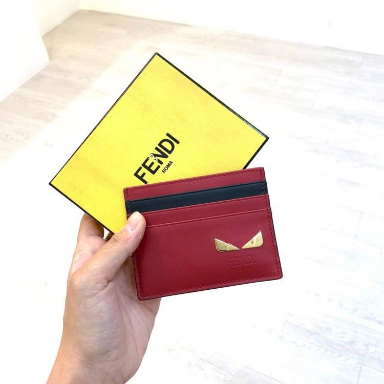 Fendi Black Card Holder, Luxury, Bags & Wallets on Carousell