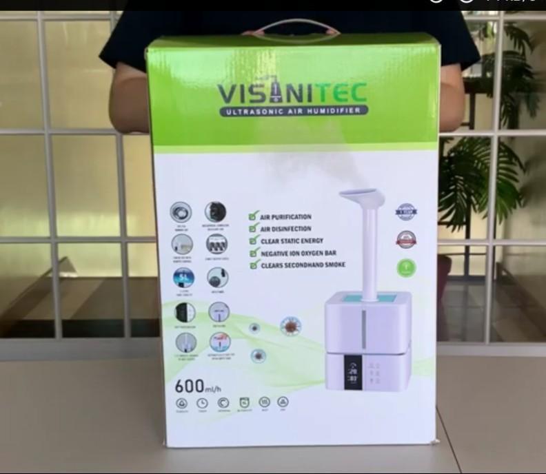 Fog Machine VISANITEC AIR PURIFIER DISIFECTING SANITIZING (Category: Air Purifiers & Dehumidifiers) located in Pasay City. Submitted by emil_online_shop (Listing ID 1075674265, Image 2). Description: AIR PURIFIER DISIFECTING SANITIZING Fog Machine VISANITEC AIR HUMIDIFIER VH-30-5 (5 LITER CAPACITY), 3-IN-1 USE: PURIFIES AIR THROUGH NEGATIVE IONS, ALTERS HUMIDITY LEVEL OF ROOM / SPACE Features : •Air Purification • Air Disinfection • Clears Static