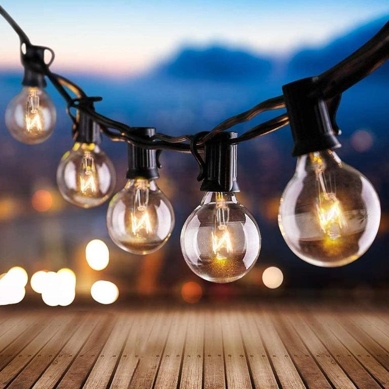 Garden Lights Outdoor, Mains Powered 9.7M String Lights with 30 Globe