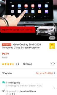 Geely Coolray Tempered Glass