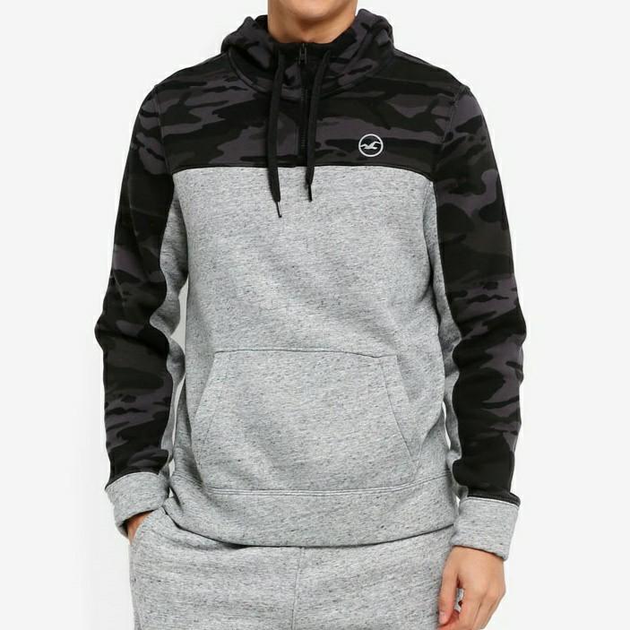 Hollister Camouflage Men s Hoodie Sweater Men s Fashion Tops