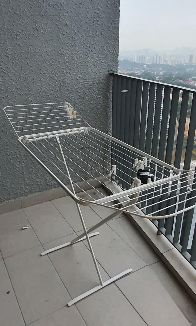IKEA MULIG Laundry Drying rack, in/outdoor, white, Furniture & Home