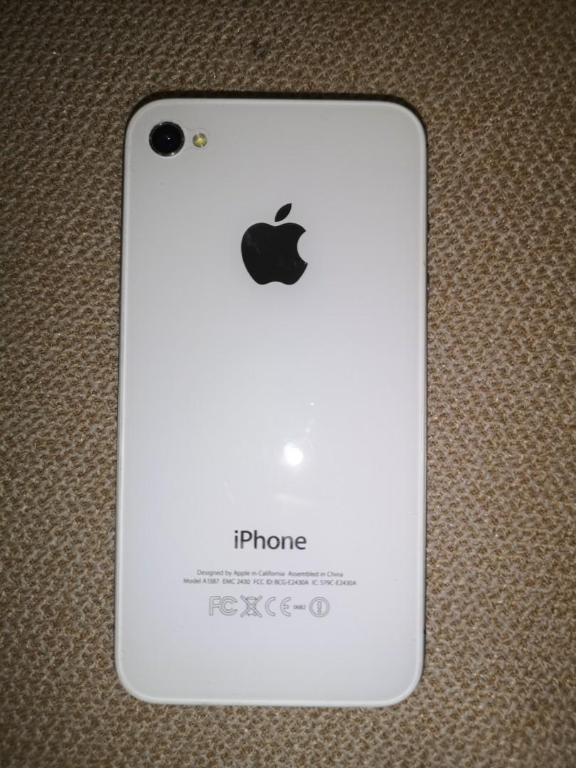 iPhone 4s 64gb good condition (Category: Others) located in San Juan City. Submitted by super.saver8 (Listing ID 1075500252, Image 2). Description: Phone sim locked for globe #happy10.