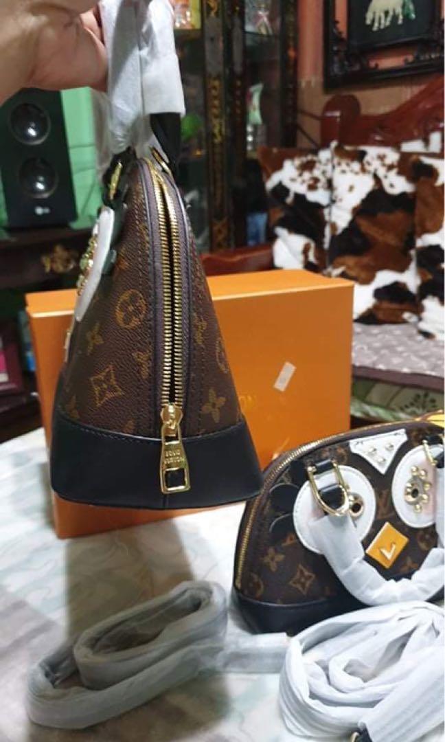 AUTHENTIC LV LOUIS VUITTON Alma Limited Edition Owl Nano Bag ✓ Receipt ,  Luxury, Bags & Wallets on Carousell