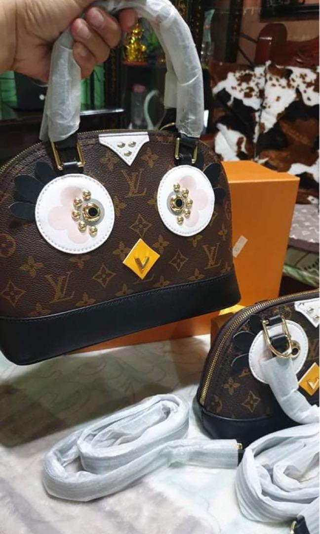 AUTHENTIC LV LOUIS VUITTON Alma Limited Edition Owl Nano Bag ✓ Receipt ,  Luxury, Bags & Wallets on Carousell