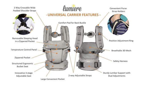 Lumiere baby clearance carrier positions