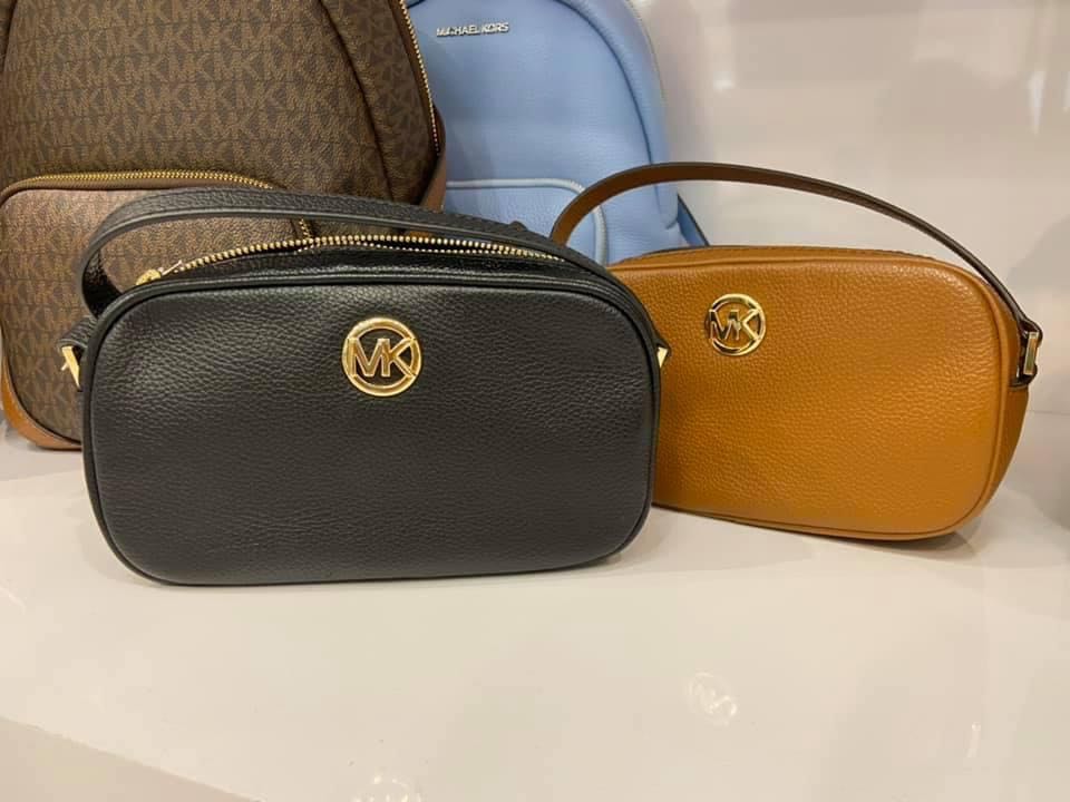 michael michael kors jet set logo coated canvas pouch