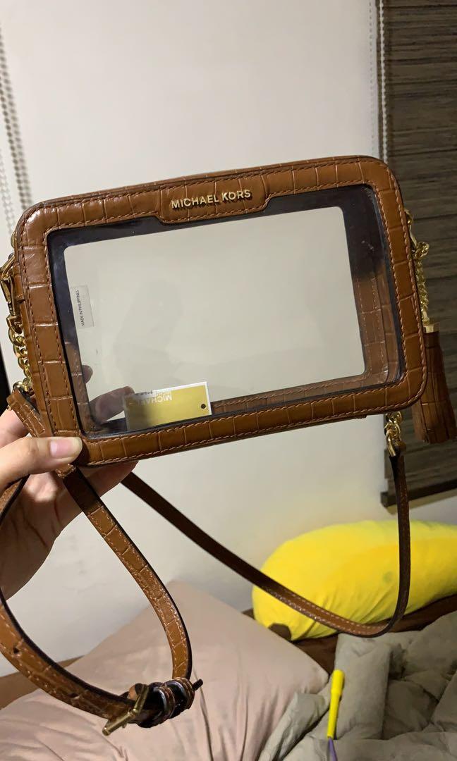 clear michael kors crossbody