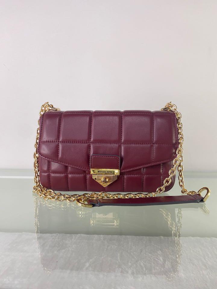 Michael kors maroon purses clearance