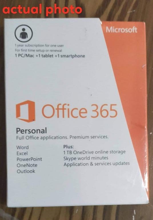 Microsoft Office 365 Personal (Category: Software) located in Marikina City. Submitted by skowshop (Listing ID 1075525668, Image 2). Description: Product details of Microsoft Office 365 Personal Subscription for 1 user - 1 year Word, Excel, Powerpoint, OneNote, Outlook 1 TB OneDrive cloud storage 1 PC/Mac + 1 tablet Exclusive upgrades and new features #microsoftoffice365 #365personal #1yearsubscription .