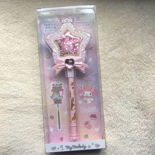 My Melody Pen & memo set like a magic stick