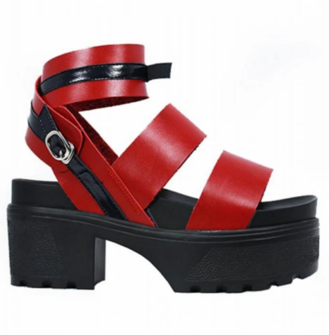 chunky goth sandals