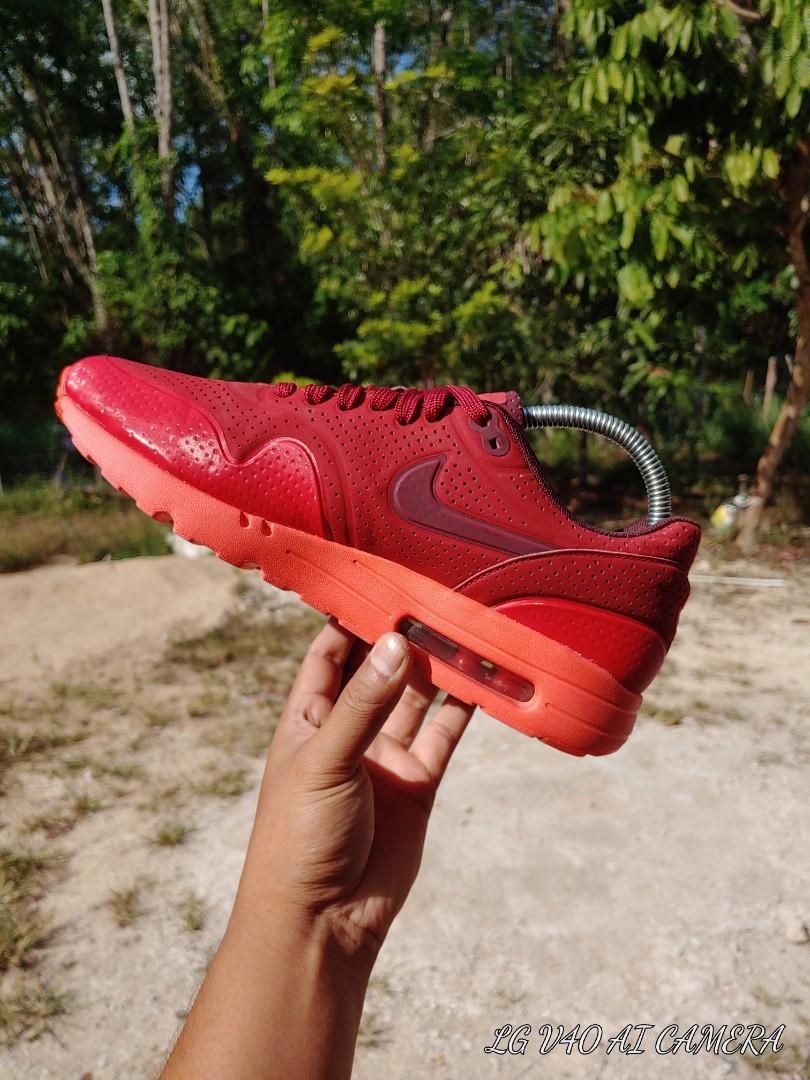 Nike Air Max 1 Ultra Moire Triple Red Men s Fashion Footwear