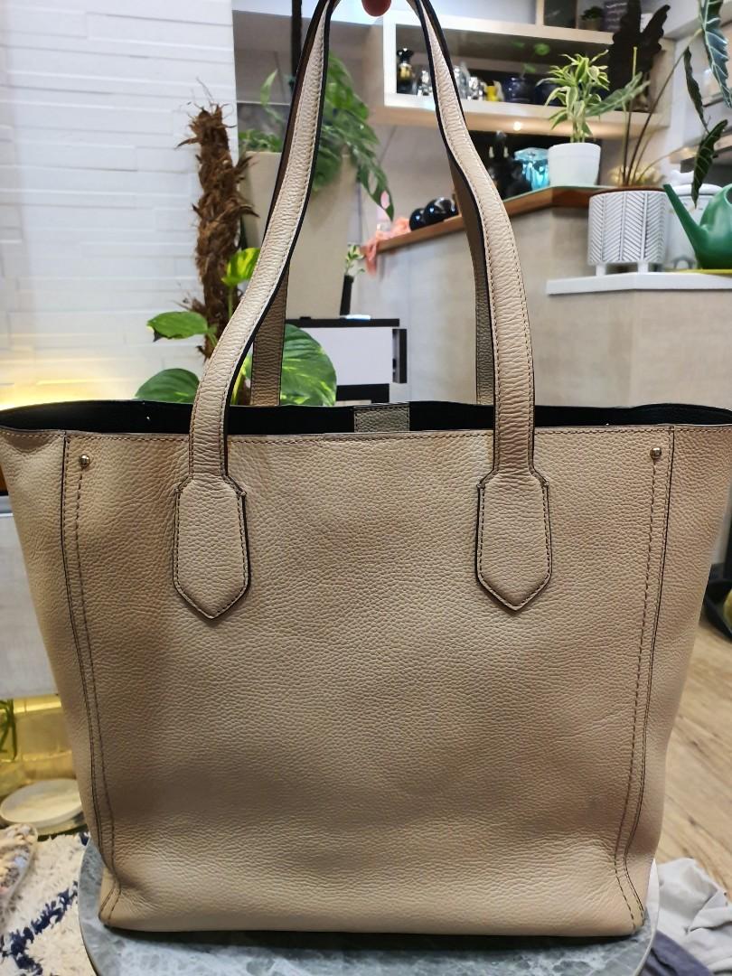 Cole haan large leather tote discount