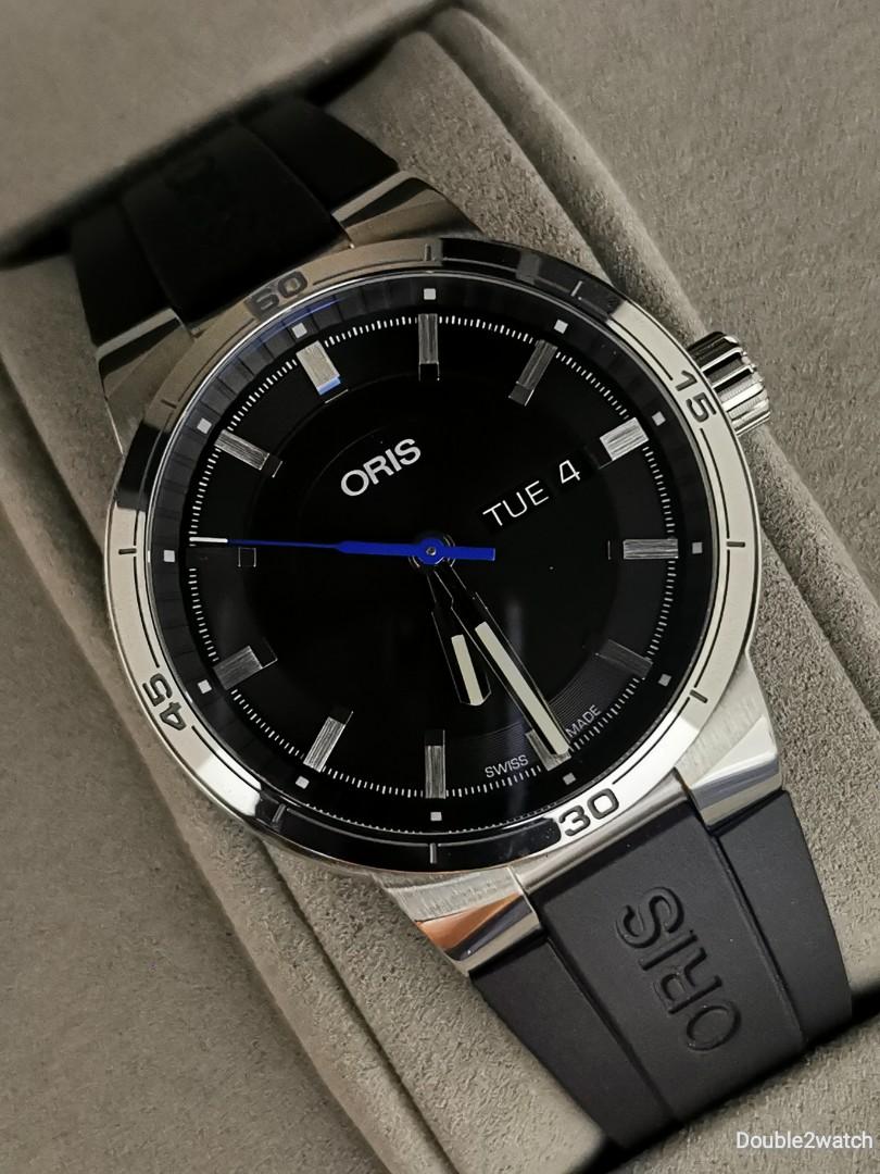 ORIS TT1 Day date Automatic 42mm Black Dial Luxury Watches on